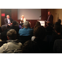 NorCalPCA President moderates discussion with U.S. Peace Corps Director, Carrie Hessler-Radelet, and Ambassador Karl W. Eikenberry at the Commonwealth Club on September 15, 2016