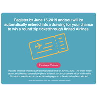 Register Early for Discount & a Chance to Win Air Tickets