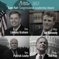 2017 Sam Farr Congressional Leadership Award Winners Selected