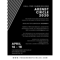 Call for Submissions - 14th Annual Meeting of the Hannah Arendt Circle