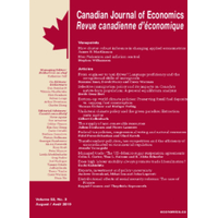 Canadian Journal of Economics Volume 53(2)