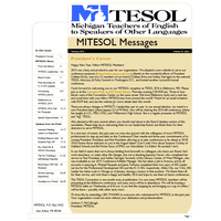 February 2016 Issue: MITESOL Messages