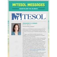 August 2019 Issue: MITESOL Messages