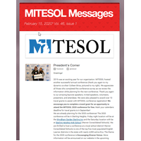February 2020 Issue: MITESOL Messages