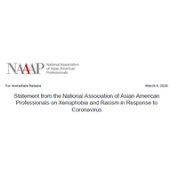 NAAAP Condemns Xenophobia and Racism in response to COVID-19