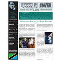 Fall 2018 Newsletter Mbegu za Urafiki/Seeds of Friendship
