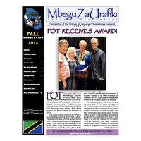 Fall 2012 Newsletter Mbegu za Urafiki/Seeds of Friendship