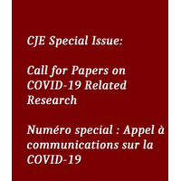 CJE Call for Papers: COVID-19 related research | Appel à communications sur la COVID-19