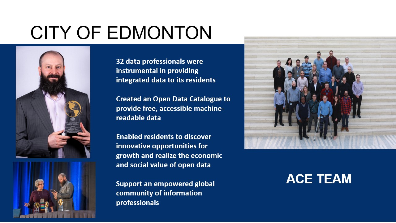 City of Edmonton - DAMA International Excellence - 2019