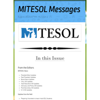 August 2020 Issue: MITESOL Messages