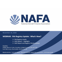 NAFA Webinar:  FAA Registry Update: What's New?