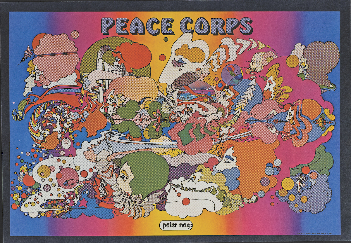 Peter Max Peace Corps poster