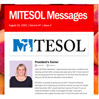 August 2021 Issue: MITESOL Messages