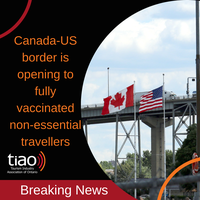 The Canada-US border is opening to fully vaccinated non-essential travellers