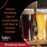 Ontario Permitting Sale of Locally-Made Craft Beer at Farmers’ Markets, Supporting Recovery of Local Brewers