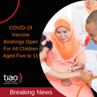 COVID-19 Vaccine Bookings to Open For All Children Aged Five to 11