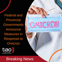 Federal and Provincial governments announced new and updated programs to support businesses during Omicron variant