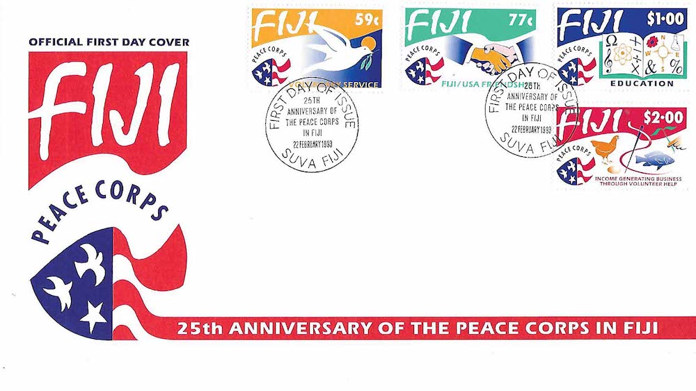 Envelope from Fiji for 25th anniversary of Peace Corps in Fiji
