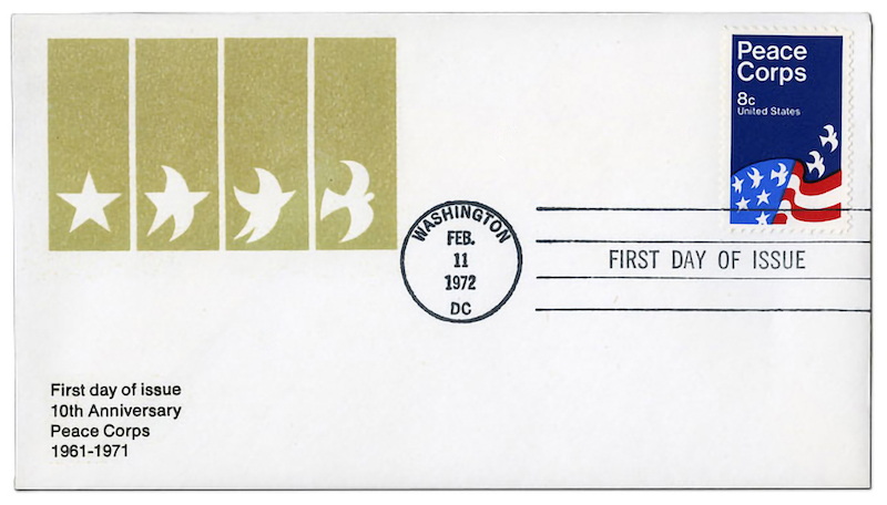 Peace Corps Stamp first day of issue