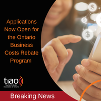 Applications Now Open for the Ontario Business Costs Rebate Program