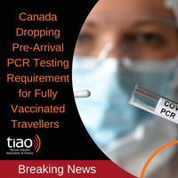 Canada Dropping Pre-Arrival PCR Testing Requirement for Fully Vaccinated Travellers