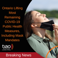 Ontario Lifting Most Remaining COVID-19 Public Health Measures, Including Mask Mandates