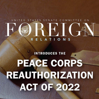 Release: U.S. Senate Introduces Peace Corps Reauthorization Act of 2022