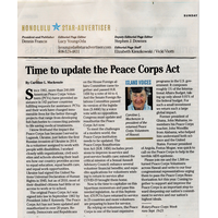 Time to update the Peace Corps Act