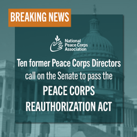Former Peace Corps Directors Call on Senate to Pass the Peace Corps Reauthorization Act