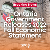 Breaking News: Ontario Government Releases 2022 Fall Economic Statement