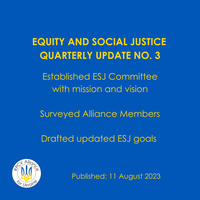 Equity and Social Justice Quarterly Update No. 3