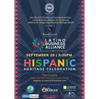 SCV CHAMBER AND LATINO BUSINESS ALLIANCE’S HISPANIC HERITAGE CELEBRATION HONOREES AND SCHOLARSHIP ANNOUNCED