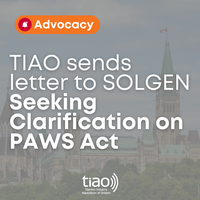 TIAO sends letter to SOLGEN Seeking Clarification on PAWS Act