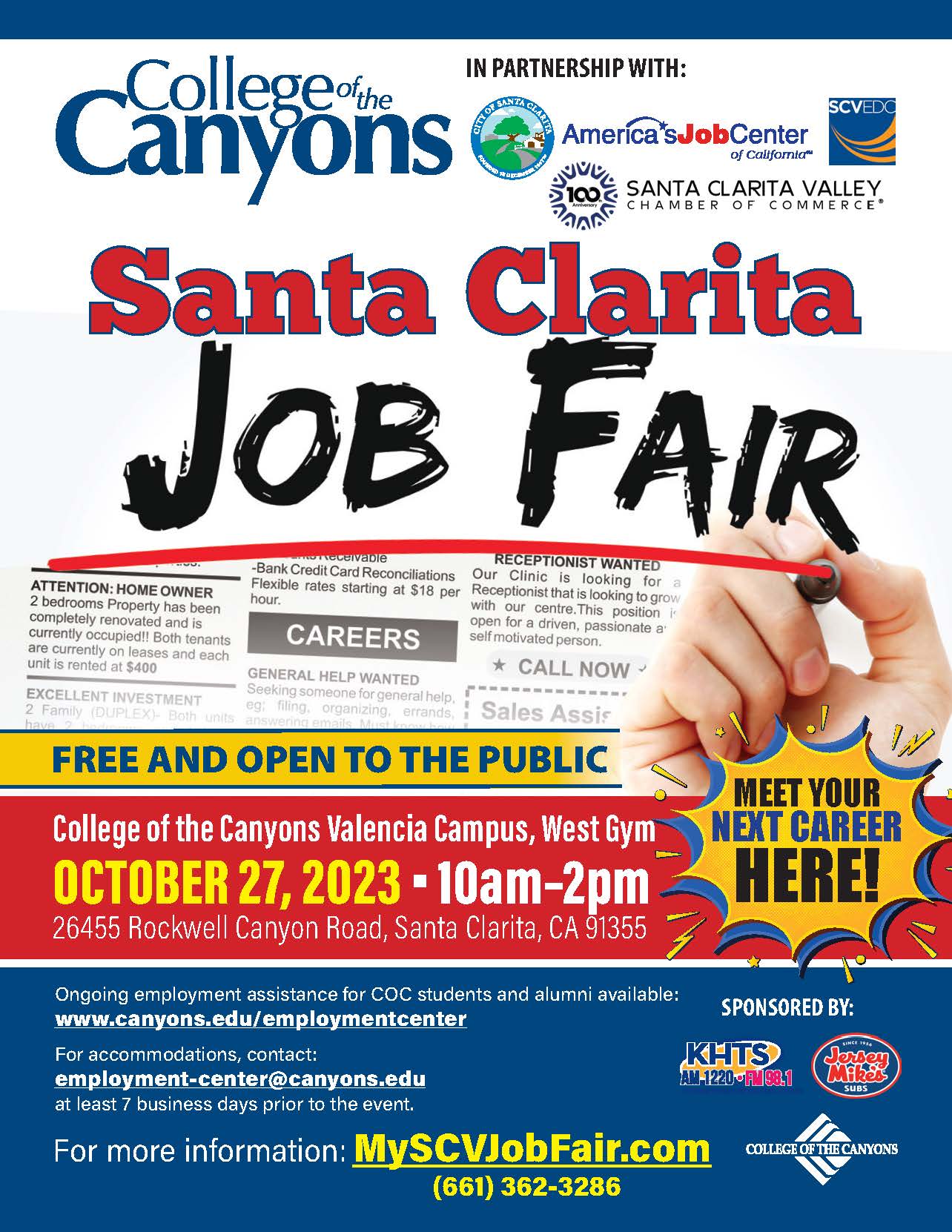 Santa Clarita Valley Chamber of Commerce Santa Clarita Job Fair