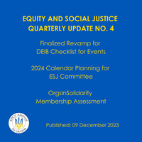 2023 Equity and Social Justice Update No. 4