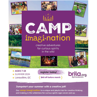 Brila's Immersive philosophy camps for youth of all ages - Summer 2024 Lanaudière, QC