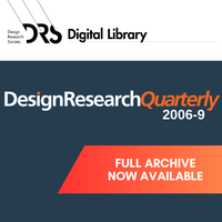 Archive of Design Research Quarterly (2006-9) Now Available on the Digital Library