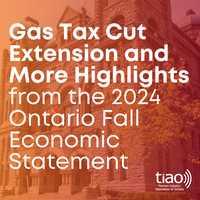 Gas Tax Cut Extension and More Highlights from the 2024 Ontario Fall Economic Statement