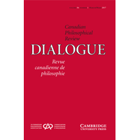 Editor in Chief (Francophone Office) Dialogue: Canadian Philosophical Review / Revue canadienne de philosophie